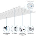 Hidetech Deckeneinbau-Leinwand, 347,9cm (137"), 295,1x184,4cm, 16:10