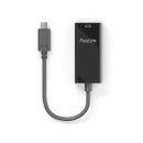 Premium Active 4K USB-C / mini DisplayPort Portsaver Adapter, schwarz