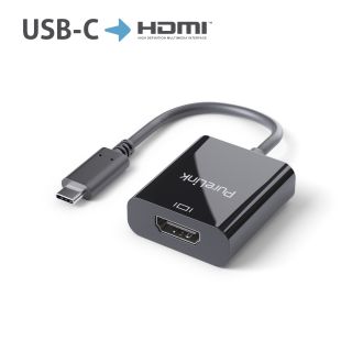 Premium Active 4K USB-C / HDMI Portsaver Adapter, schwarz