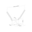 PureMounts® Lautsprecher Halterung für Sonos® Beam, weiß