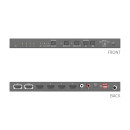 2x4 4K 18Gbps HDMI Splitter mit Scaler und Audioauskopplung