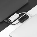 Premium Active 1G USB-C / Ethernet Portsaver Adapter, schwarz