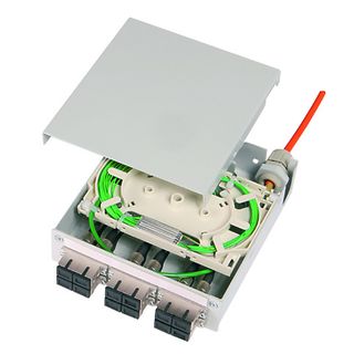 TS-Verteiler 6xLC-D Spleikassette Pigtails 12xG50/125 OM3, LC (Telegrtner H82050K0005)