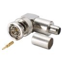 DAMAR & HAGEN BNC HD-SDI Crimp-Kabelstecker, abgewinkelt,...