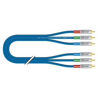 YUV-Kabel Transit Mini Flex, 3  x  0,34 mm² | Cinch / Cinch, HICON | 1,00m