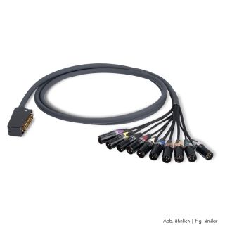 Multipair Audio & AES / EBU, 20  x  0,15 mm² | Messerleiste / XLR, SIEMENS | 00/10 | 10,00m