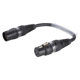 Sommer cable  Adapterkabel | XLR 3-pol female/XLR 5-pol male gerade | 0,15m | grau