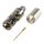 HICON Micro-BNC HD-SDI Crimp-Kabelstecker, gerade, nickelfarben