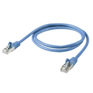 Cat.5e LAN, 8  x  0,14 mm² | RJ45 / RJ45 | 0,50m | blau