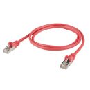 Cat.5e LAN, 8  x  0,14 mm² | RJ45 / RJ45 | 0,50m | rot