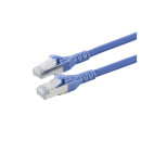 Cat.6a LAN, 8  x  0,14 mm² | RJ45 / RJ45 | 0,50m | blau