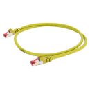 Cat.6a LAN, 8  x  0,14 mm² | RJ45 / RJ45 | 0,50m | gelb