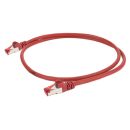 Cat.6a LAN, 8  x  0,14 mm² | RJ45 / RJ45 | 2,00m | rot