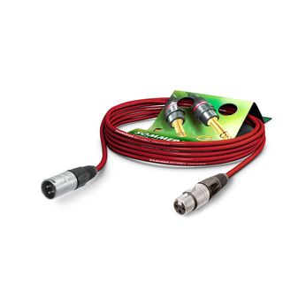 Mikrofonkabel Club Series MKII, 2 x 0.34 mm | XLR / XLR, NEUTRIK | 0,50m | rot