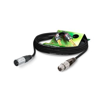 Mikrofonkabel Club Series MKII, 2 x 0.34 mm² | XLR / XLR, NEUTRIK® | 0,50m | schwarz