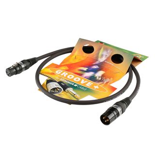 Mikrofonkabel, 2 x 0,25 mm | XLR / XLR, HICON | 1,00m | schwarz