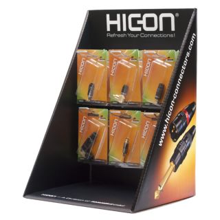 HICON THEKENDISPLAY für Steckverbinder, Breite: 280 mm, Höhe: 400 mm, schwarz