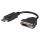 Adapterkabel | DisplayPort male/DVI-D 24 + 5 Single link female gerade, schwarz