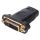 Adapter | HDMI female/DVI female gerade, schwarz