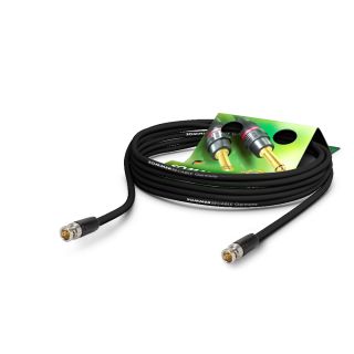 Video-Patchkabel HD-SDI (HDTV) SC-Vector PLUS 1.2/4.8 DZ, 1  x  0.88 mm² | BNC / BNC, NEUTRIK® | 5,00m | schwarz | schwarz