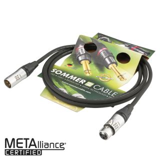 Mikrofonkabel Referenz EMC-QUAD, 4 x 0.14 mm² | XLR / XLR, NEUTRIK® | 3,00m | schwarz