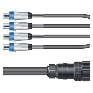 Sommer cable Speaker System , HI-SOCA 19-MP/speakON® 4-polig; HICON/NEUTRIK® | 04/00 | 1,00m