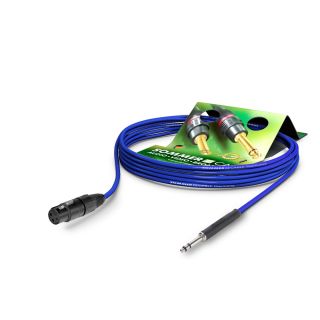 Patchkabel, TT-Phone SC-Goblin, 2  x  0.14 mm² | XLR / TT-Phone, NEUTRIK® | 2,50m | blau