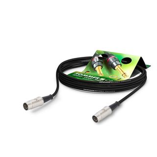 MIDI-Kabel SC-Goblin, 2  x  0,14 mm² | DIN5 / DIN5, REAN | 0,90m | schwarz