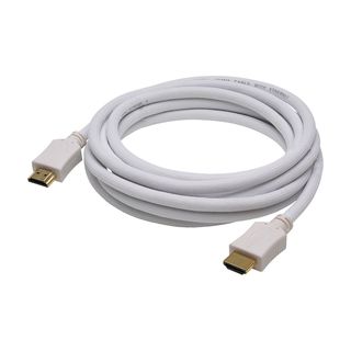 Multimediakabel HDMI® HighSpeed-Cable with Ethernet & ARC, 4K, Überzug aus semitransparenten Nylongewebe | HDMI® / HDMI® | 2,00m | weiß