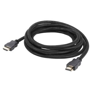 Multimediakabel HDMI® HighSpeed-Cable with Ethernet & ARC, 4K, Überzug aus semitransparenten Nylongewebe | HDMI® / HDMI® | 3,00m | schwarz