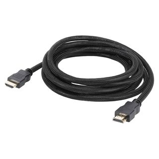 Multimediakabel HDMI HighSpeed-Cable with Ethernet & ARC, 4K, berzug aus semitransparenten Nylongewebe | HDMI / HDMI | 7,50m | schwarz
