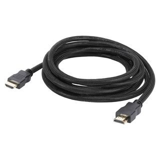 Multimediakabel HDMI® HighSpeed-Cable with Ethernet & ARC, 4K, Überzug aus semitransparenten Nylongewebe | HDMI® / HDMI® | 15,00m | schwarz