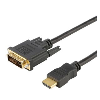 Multimediakabel HDMI-Adapterkabel, 19  x  0,08 mm² | HDMI® / DVI | 1,00m