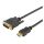 Multimediakabel HDMI-Adapterkabel, 19  x  0,08 mm² | HDMI® / DVI | 2,00m