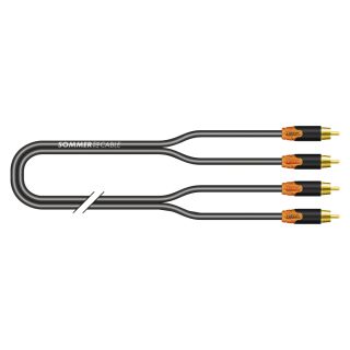 RCA-Cinchkabel RCA, 2  x  | RCA-Cinch / RCA-Cinch, HICON | 0,75 m