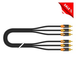 YUV-Kabel YUV / Component, 3  x  | Cinch / Cinch, HICON | 0,75m