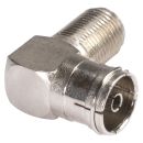 HICON  Adapter | Antenne female/F female abgewinkelt,...