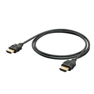 Multimedia-Kompaktkabel HDMI® HighSpeed-Cable with Ethernet & ARC, 4K 18G | HDMI® A / HDMI® A, HICON | 0,30m