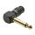 HICON Klinke (6,3mm) screw & play  Metall-Schraubkontakt-Stecker, Pin Massivpin mit Goldtip, abgewinkelt 90°, schwarz