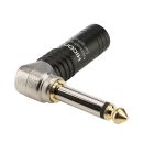 HICON Klinke (6,3mm) NOISEFREE  2-pol Metall-Stecker, Pin...