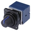 HICON D-Flansch Stereo Potentiometer blau für...