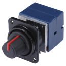 HICON D-Flansch Stereo Potentiometer rot für...