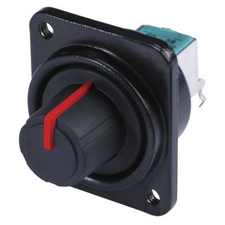 HICON D-Flansch Potentiometer rot für SYS-Gehäuseserien