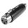 HICON  Adapter | Cinch female/XLR 3-pol female gerade, schwarz