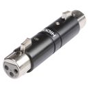 HICON  Adapter | XLR 3-pol female gerade, schwarz