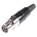 HICON Mini-XLR, 5-pol , Metall-,...