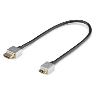 Multimediakabel HDMI HighSpeed + Ethernet Typ A -> Typ C | HDMI / HDMI | 0,30 m