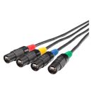 Netzwerkkabel SC-Mercator CAT.7, 8 x 0,22 mm² | RJ45 / RJ45, HIROSE auf Kabeltrommel | 100m