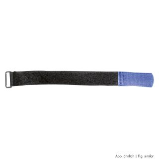 Klettband, VPE: 10 Stck., Breite: 25 mm, mit trittfester Metallöse | 30,0cm | blau