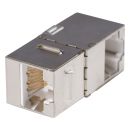 RJ45 CAT.6, 8-pol , Metall-, Patch-Einbau, vergoldete(r)...